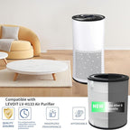 LV-H133 Replacement Filter Compatible with LEVOIT LV-H133 and LV-H133-RF Air Purifier, High-Efficiency 3-in-1 True H13 HEPA Activated Carbon Filter