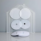 4 Pcs White Cloth Dryer Exhaust Filter, for Chef Dryer Parts and Accessories (227 x 33 mm)