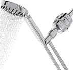 Shower Head Filter For Hard Water 20 Stages to Remove Chlorine Fluoride Water Softener Coconut Shell Activated Carbon Reduces Dry Itchy Skin Heavy Metals Other Sediments Vitamin C Aqua Earth