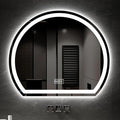 Bathroom Mirror with 3 Colour LED Lights, Lighted Bathroom Makeup Wall Mounted Mirror with Demister Pad, Touch Switch Mirror for Entryway, Bathroom, Vanity(31.4"/80cm)