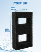 2 Set Aquarium Filter Media Fit for Fluval SPEC, EVO, Betta, Flex Desktop Aquarium Series, Includes 2 Ceramic Rings, 2 Foam Filters A1376, 2 Activated Carbon Filters, 1 Filter Cable
