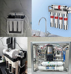 NSF 1/4" & 3/8" Water Line Tubing and Push Connect Fittings for Reverse Osmosis Water Filter RO fittings,25 pcs connetors+30 feet 1/4"(6.4mm) water tubing +30 feet 3/8"(9.5mm) water tubing.