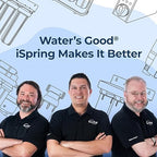 iSpring WCB32C-GAC+AHPF12MNPT12X2 3-Stage Whole House Water Filter System w/ 3/4'' Push-Fit Braided Stainless Steel Hose Connectors, Reduces Chloramine, PFAS, Chlorine, Sediments, 3/4" Inlet/Outlet