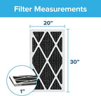 Filtrete 20x30x1 Air Filter, MPR 1200, MERV 11, Allergen Defense Odor Reduction 3-Month Pleated 1-Inch Air Filters, 2 Filters