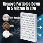 POWERTEC 5 Micron Outer Air Filter for WEN 3410, POWERTEC AF4000/AF4001, Shop Fox W1830 Air Filtration System, Replacement for WEN 90243-027-2 Woodworking Air Filters for Workshop & Garage, 4PK