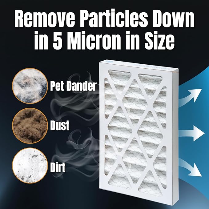 POWERTEC 5 Micron Outer Air Filter 2PK for WEN 3410, POWERTEC AF4000/AF4001, Shop Fox W1830 Air Filtration System, Replacement for WEN 90243-027-2 Woodworking Air Filters for Workshop & Garage