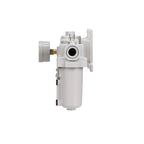 PneumaticPlus SAU400A-N04G-MEP - Dual Air System 1/2" NPT - Compressed Air Filter, Regulator & Lubricator w/Additional Free Air Port 3/8" NPT - Manual Drain, Metal Bowl