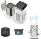 2 Pack CAP-1000 Replacement Filter Compatible with Cuisinart CAP-1000FPK PuRXium Air Purifier, 3 in 1, H13 True HEPA with High-Efficiency Activated Carbon