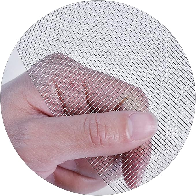 Stainless Steel Woven Wire Mesh Window Screen Mesh, Stainless Steel Woven Wire Mesh, 16 Mesh Rodent Proof Insect Screen, for DIY, Vent, Filter, Window & Garden