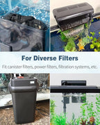 Pawfly 8 Pack Aquarium Filter Media Bags, Fish Tank Fine Mesh Bag with Plastic Zipper Aquarium Reusable Mesh Bag for Activated Carbon, Bio Filter Balls, Filter Stones (3" x 4")