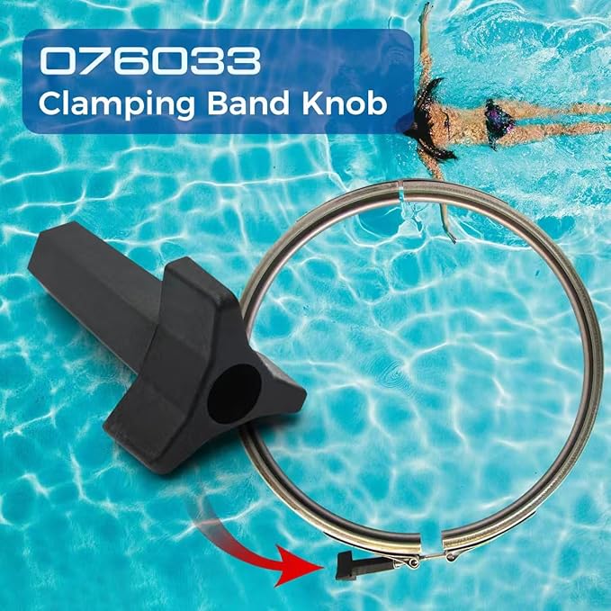 076033 Clamping Band Knob for Pentair Sta-Rite Pool and Spa, Pool Filter Knob Clamp Ring Knob Compatible with Pentair SM & SMBW 2000 and 4000 Series D.E. Pool/Spa Filters, Three Handled Knob 2 Pack