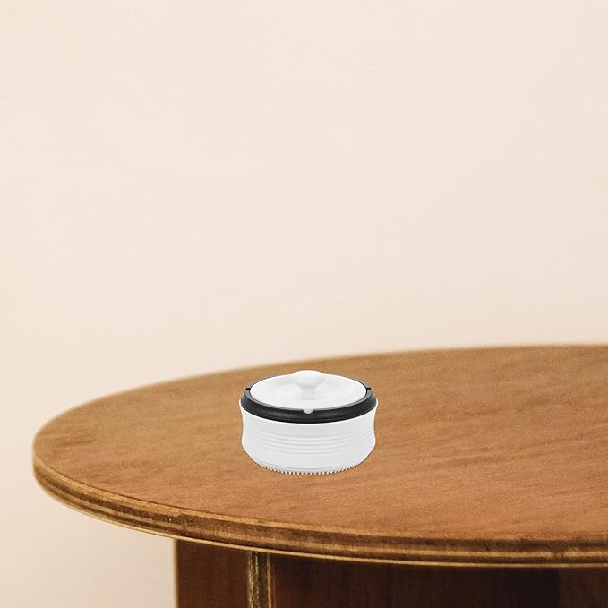 ARTIBETTER Smart Ashtray for Home and Office, Ivory White Rechargeable Auto Ash Holder with Smoke Extraction, Portable Indoor and Car Use Smoke Cleaner
