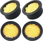 Hordion 6PCS Air Compressor Filter Elements, Air Compressor Intake Filter Silencer Elements Sound Muffler Elements Replacement Parts for Blowers Generators Exhaust Ports