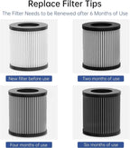 QUEENTY Car Air Purifier, Air Purifier for Car with True HEPA Filter, H13 HEPA Filter Clean Air 99.97% of Dust,Portable Car Accessories for Traveling,Vehicle Use(Carbon Fiber)