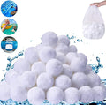1.54 lbs Pool Filter Balls for Sand Filter, Eco-Friendly Reusable Pool Fiber Filter Balls Replace Pool Filter Sand, Pool Filter Media Balls for Swimming Pool (Equals 50 lbs Pool Filter Sand)