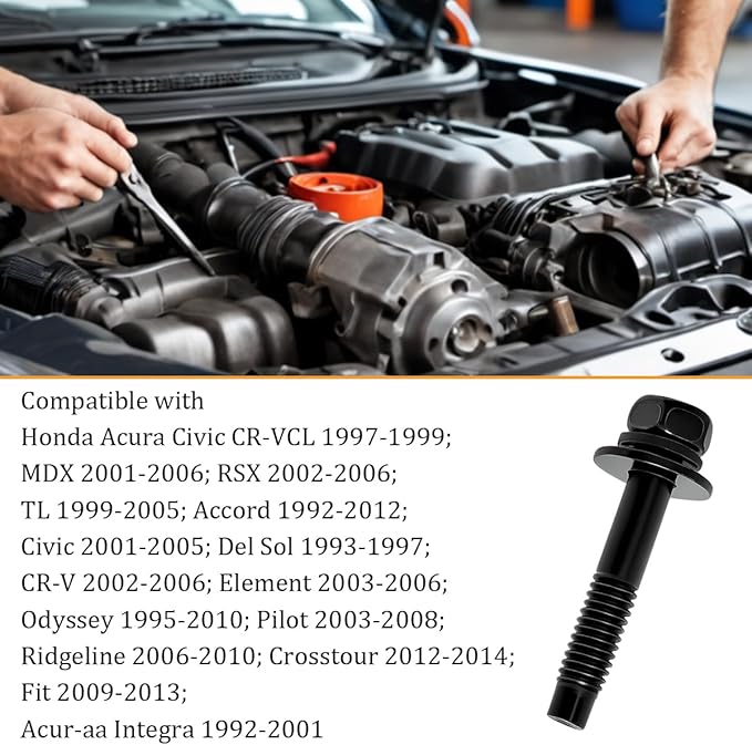 Car Air Cleaner Fastener, 8PCS Vehicle Engine Air Filter Housing Fastener Bolt Screw Parts, Automotive OEM# 90091P36000 Replacement, Compatible with MDX Accord Civic