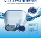 Coffee Machine Water Filter Compatible with Philips Saeco AquaClean CA6903, Water Filter For Fully Automatic Coffee Machines Dedicated Anti-Lime Scale Water, 2PCS