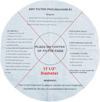 Dry Filter For Shop Vac with Mounting Ring, 17.5" Inch Paper Reusable Dry Disc Filter Compatible with Shop Vac, Ridgid, Craftsman and Other Similar Wet Dry Vacuum Cleaners