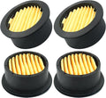 Hordion 6PCS Air Compressor Filter Elements, Air Compressor Intake Filter Silencer Elements Sound Muffler Elements Replacement Parts for Blowers Generators Exhaust Ports