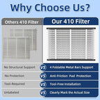 2 Pack 410 Replacement Air Filter, MERV 11,Actual Size: 16"x28"x4", Nominal Size: 16x25x4, HVAC Furnace Filter, Compatible with AprilAire Models 4400, 3410, 2416, 2410, 1610, 1410,