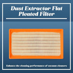 31345012010 Dust Extractor Flat Pleated Filter Compatible with Fein Turbo I and II Filters Replace 9-20-27 9-20-28