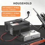 TW03 PCP Air Compressor,Portable 4500Psi/30Mpa,Water/Oil-Free,PCP Rifle/Pistol and Paintball Tank Air Pump, (110V AC or 12V Car Battery) with Power Converter and Oil-Moisture Filter