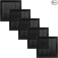 Vent Systems 10" x 10" Inch (Opening Dimensions) - Pack of 5 - Plastic Black Soffit Vent Cover - Flat Square Air Vent Grille - Air Vent Deflector - HVAC 12" x 12" Inch (Overall Dimensions)