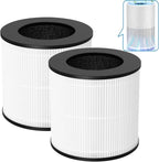 AP050 AP052 Replacement Filter, Compatible with Tailulu AP050,AP052 Air Purifier, HEPA Replacement Filter, 360° 3-Stage Filtration for Odor,Dust,Somke,Pollen, 2-Pack