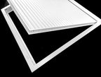 25" X 20" Aluminum Return Filter Grille - Easy Airflow - Linear Bar Grilles [Outer Dimensions: 26.75w X 21.75h]