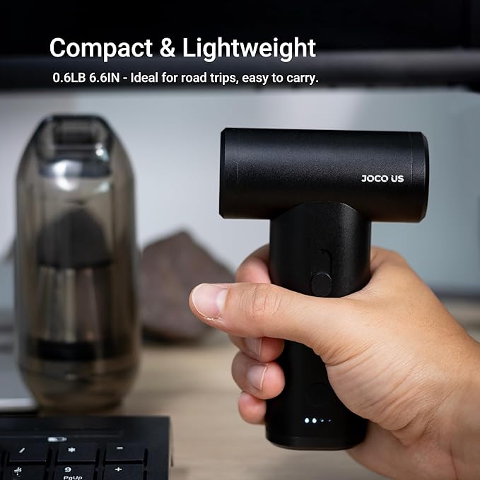 2025 Upgraded Metal Compressed Air Duster and Vacuum Cleaner 8-in1 Replaced Can Air, 110k RPM, 4000mAh, Quick Charge Cordless Jet Blower for Keyboard-Office-Home-Electronic-Inflator