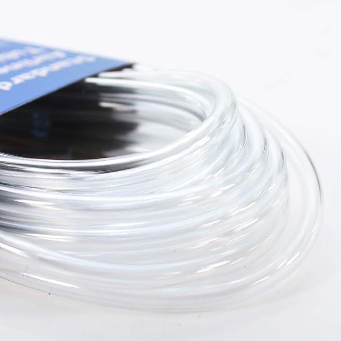 Penn-Plax Aqua-Life Standard Airline Tubing - 3/16 Inch Flexible Airline Hose for Aquarium Pumps, Fish Tank Line for Air Stones & Filters - Safe for Freshwater & Saltwater - 8 ft Long, Clear