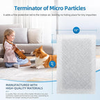 16x25 Replacement Filter Pads Compatible with Dynamic Air Cleaner 16x25,Fiberglass+Activated Carbon White(4 Pack)