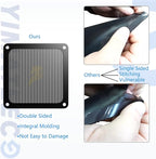 120mm Fan Filter PC Dust Filter Computer Fan Grills Dust Mesh Magnetic Frame PC Case Cover Dustproof PVC 50 Mesh(PVC, Gentleman Aesthetic, 120 * 120mm, 2pcs, Black)