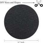 6.7inch Charcoal Filters for Kitchen Compost Bin Pail Replacement Filter Countertop Home Bucket Refill Sets, Round