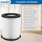 VF4000 Replacement Filter, Standard Wet/Dry Vac Filter Vf4000 Compatible with RIDGID, Vacs Wet Dry 5-20, 6-9 Gal Husky Vacuum & CRAFTSMAN Shop Vacuum 17816 9-17816, 1 Pack