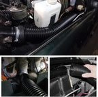 Sun Walker 3 Inch Cold Air Intake Pipe, Flexible Air Filter Intake Hose with Length from 11.8 Inch to 39.4 Inch, Adjustable High Flow Turbo Inlet Ducting for Car Truck SUV