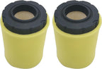 796031 Air Filter fits for Briggs Stratton 591334 594201 Husqvarna YTH22V46 John Deere D100 Pro Performance for Lawn Tractor with 797704 Foam Pre Cleaner, pack of 2