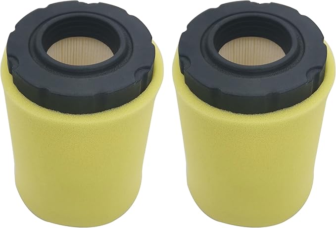 796031 Air Filter fits for Briggs Stratton 591334 594201 Husqvarna YTH22V46 John Deere D100 Pro Performance for Lawn Tractor with 797704 Foam Pre Cleaner, pack of 2