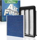 Engine & Cabin Air Filter Kit - Fit for Honda Civic 1.5L 2016 2017 2018 2019 2020 2021 Activated Carbon Cabin Filter - Replacement CF11182 CA12050 Air Filter for My Civic (Not for hybrid!)