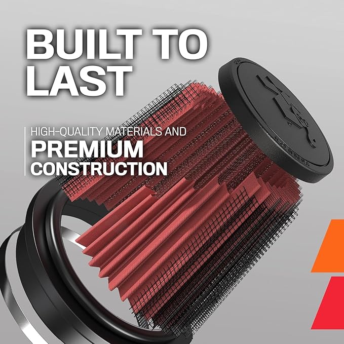 K&N High-Flow Original Lifetime Universal Clamp-On Air Filter: Performance, Premium, Washable: Flange Diameter: 4 In, Filter Height: 9.5 In, Flange Length: 1.6875 In, Shape: Round Tapered, RC-4780