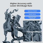 ANYCUBIC ABS-Like Resin 3.0, 3D Printer Resin with Enhanced Strength and Toughness, High Precision and Minimal Shrinkage, Wide Compatibility for All LCD Resin 3D Printers (HD Grey, 2kg)