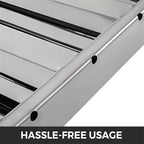 VBENLEM Pack of 6 Hood Filters 19.5W x 24.5H Inch, 430 Stainless Steel 4 Grooves Commercial Hood Filters, Range Hood Filter for Grease Rated Commercial Kitchen Exhaust Hoods