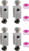 4 Packs Air Compressor Outlet Kit 3/4 Inch for Rapid Air System, Compressed Air Outlet Kit for Shop Air Line Kit, Fittings for Compressed Air Piping System with 1/2 Inch NPT Outlet Port