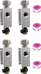 4 Packs Air Compressor Outlet Kit 3/4 Inch for Rapid Air System, Compressed Air Outlet Kit for Shop Air Line Kit, Fittings for Compressed Air Piping System with 1/2 Inch NPT Outlet Port