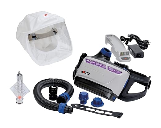 3M PAPR Respirator, Versaflo Powered Air Purifying Respirator Kit, TR-600-HKL, Healthcare, Large Headcover, Easy to Use and Easy to Maintain, All-in-One Respiratory Protection, High Capacity Battery