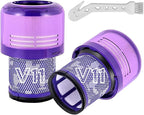 Dyson V15 Filter, 2-Pack Premium True HEPA Replacement Filters Compatible with Dyson V15 Detect, V15 Detect Absolute, V15 Submarine, V15 Detect Filter, V11 Animal Filter, V11 Filter, Part no 970013-02