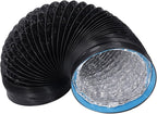 Dioche 7 Inch Conditioner 7in Dryer Vent Exhaust Duct Hose - Flexible Insulated Air Ducting, 6.56ft for HVAC Systems, Kitchens & Greenhouses - Durable PVC Aluminum Foil Design