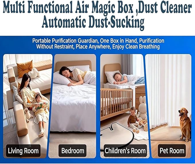 Air Purifiers For Home - 120g Quiet Dust Eliminator Box | Air Purifier For Pet Odors | Multi-functional Airpurifier | No Electricity Required Home, Dorm, Apartment, Kitchen, Bathroom