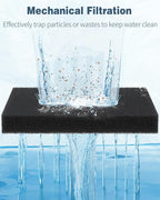 Pawfly Aquarium Filter Media Pad, Fish Tank Filter Cartridge Filter Foam Pad Inserts for ML350, 12 Pack (6.3" x 5.5" x 0.8")
