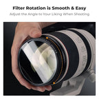 K&F CONCEPT 58mm Bilateral Blur Ghost Motion Filter Super Speed Effects for Camera Lens Clear Optical Glass with Cleaning Cloth